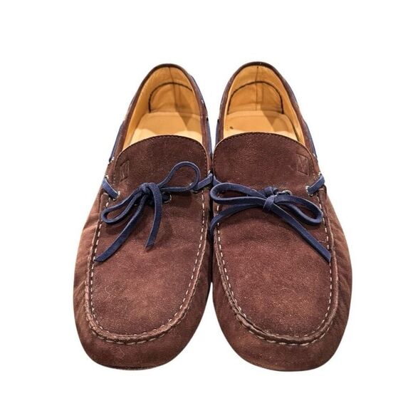 Viasinsa (Italy) Suede Leather Driving Loafers. Size 45/US 11.5